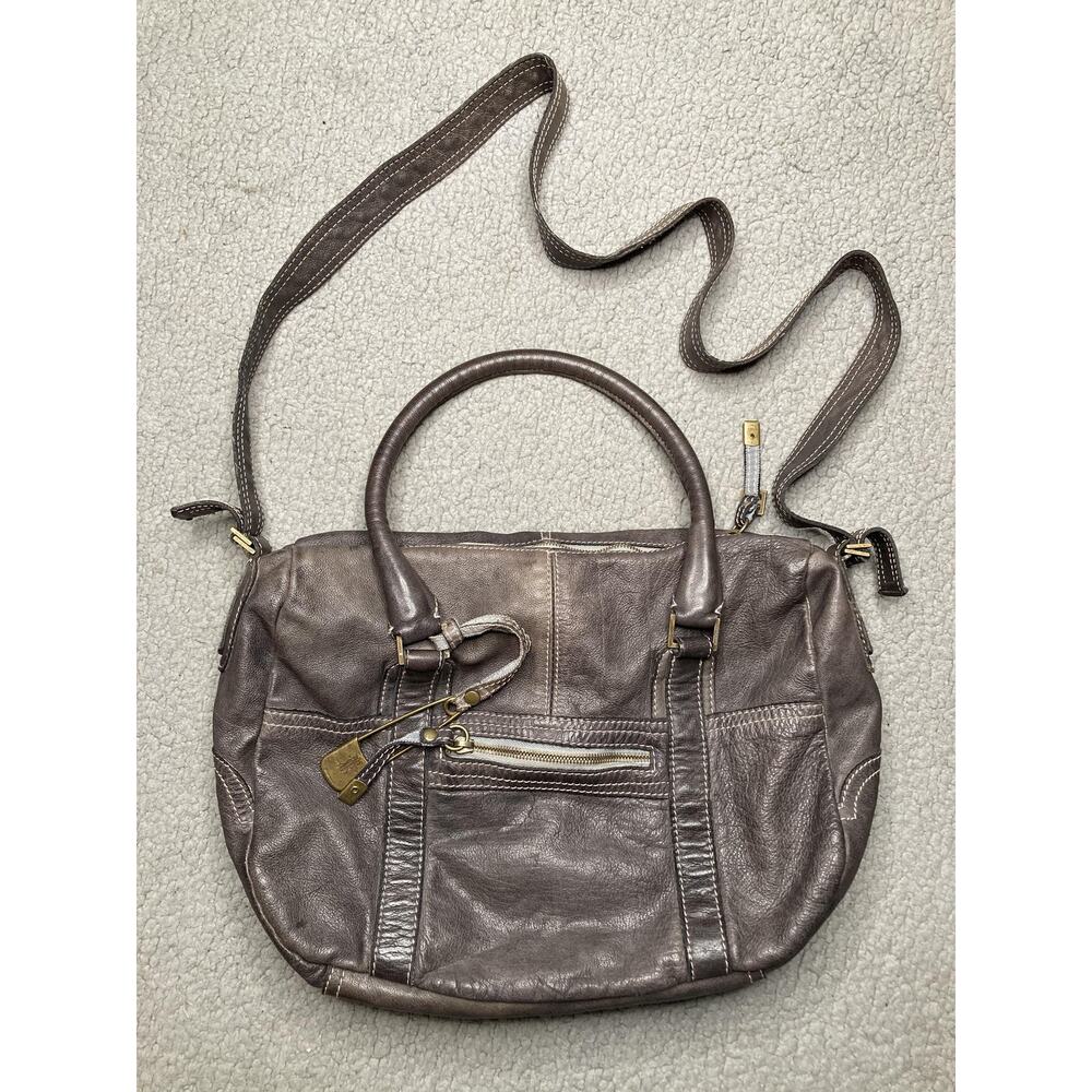 Sissirossi‎ Bag Brown Leather Satchel Crossbody Shoulder Handbag Purse Italy